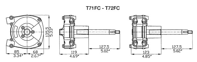 UFLEX  T71FC kormánymű