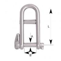 Aquinox kulcsos sekli elválasztó szemmel - Rozsdamentes zsanér 73 x 46 mm  - Zsanérok, Rozsdamentes veretek, kiegészítők, Hajófelszerelés hajósbolt, hajóalkatrészek széles választéka