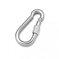 Karabiner biztonsági csavar rögzítéssel - Szélmérő - Navigációs eszközök, Hajófelszerelés hajósbolt, hajóalkatrészek széles választéka