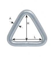 AQUINOX Hevedervezető háromszög A4 - Kötélszív AQUINOX  (AISI 316) 6 mm - Kötélszív, Rozsdamentes veretek, kiegészítők, Hajófelszerelés hajósbolt, hajóalkatrészek széles választéka